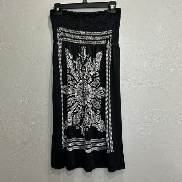 CHRISTINALOVE STRAPLESS SUMMER DRESS SIZE L - Picture 2 of 4